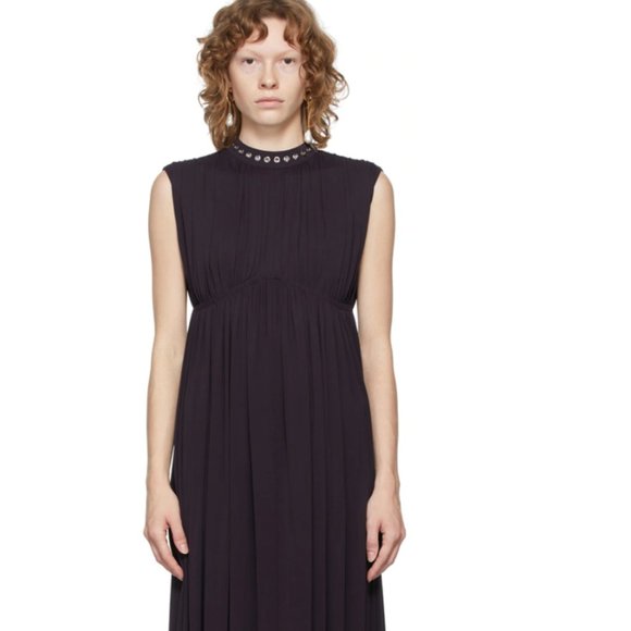 CHLOÉ Black Fluid Jersey Dress - Picture 2 of 4